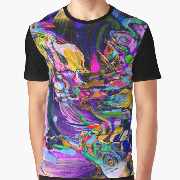 waving swirling flow abstract Graphic T-Shirt