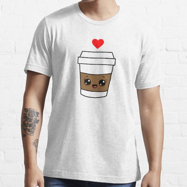 Cute Coffee Cup Love Heart Hand Drawn Illustration | Poster