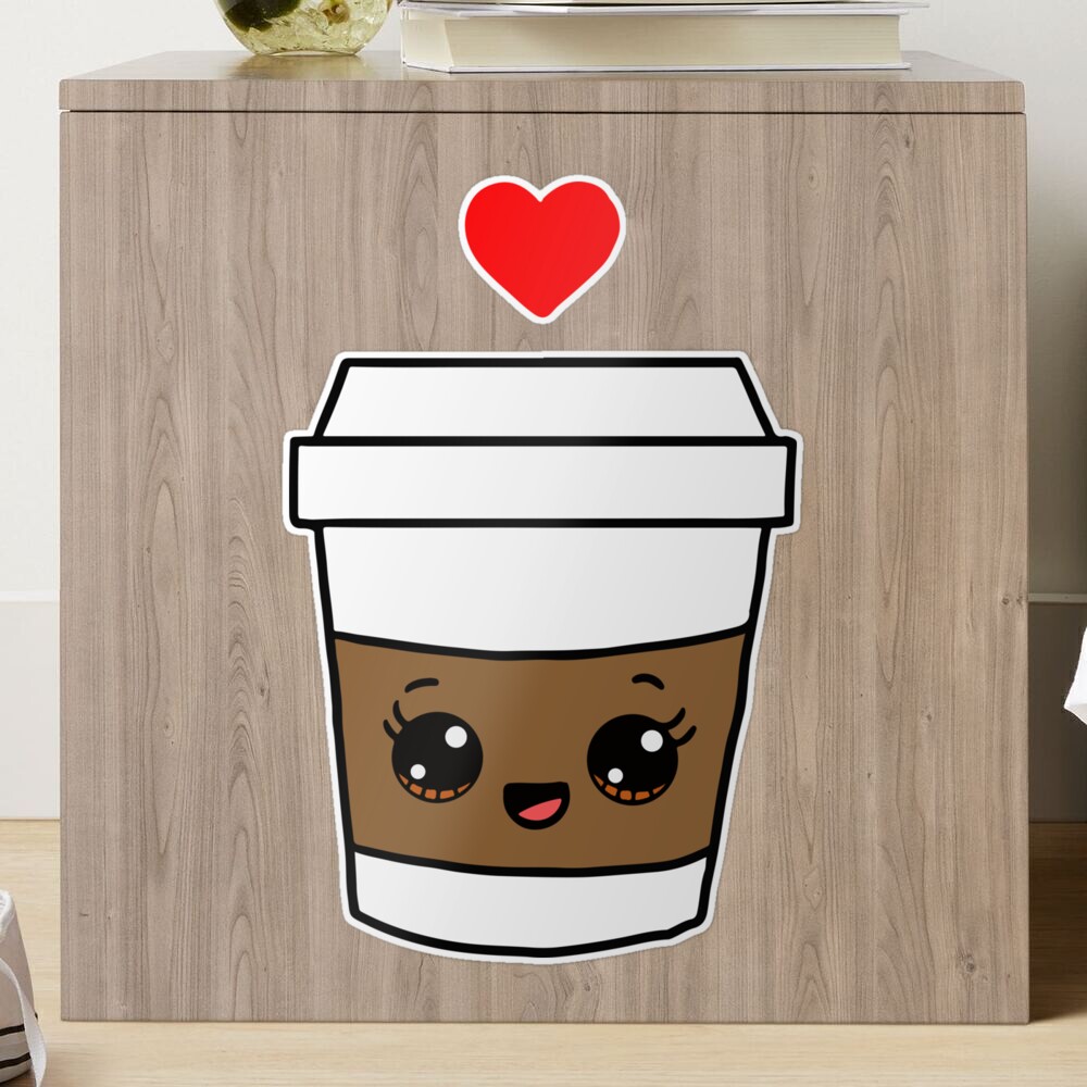 Cute Coffee Cup Love Heart Hand Drawn Illustration  Art Board Print for  Sale by Cutepix