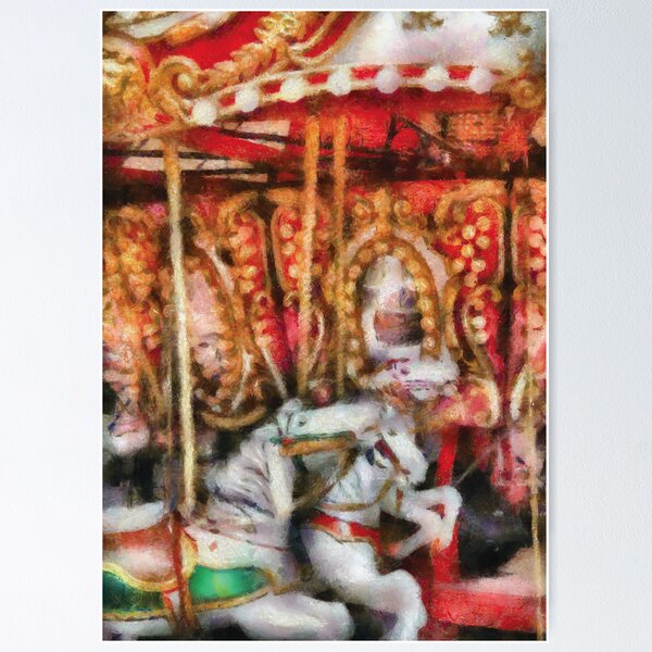 Item preview, Americana - The Carousel - Painted Version designed and sold by Mike Savad Photography.