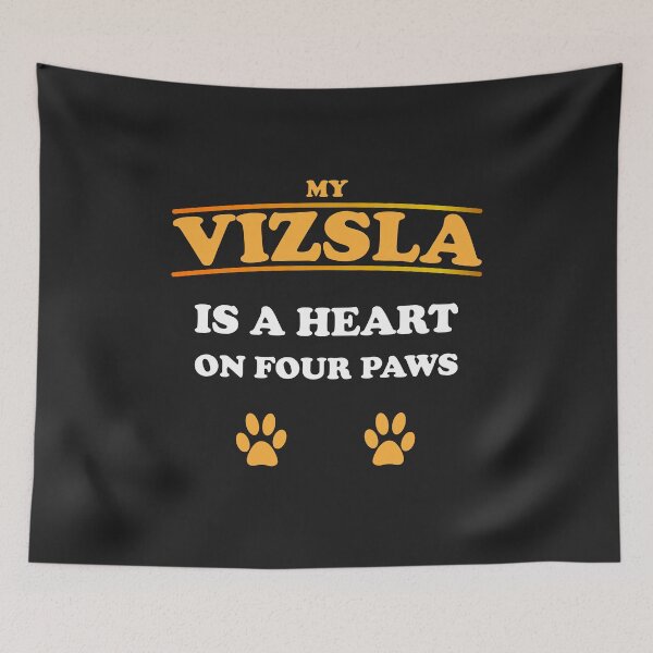 Item preview, Vizsla dogs sayings dog paws heart gift designed and sold by dm4design.
