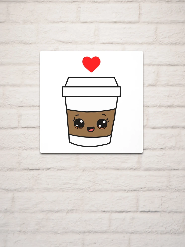 Coffee Cup Kawaii Chibi Cafe Cute Hand Drawn Illustration Sticker for Sale  by Cutepix