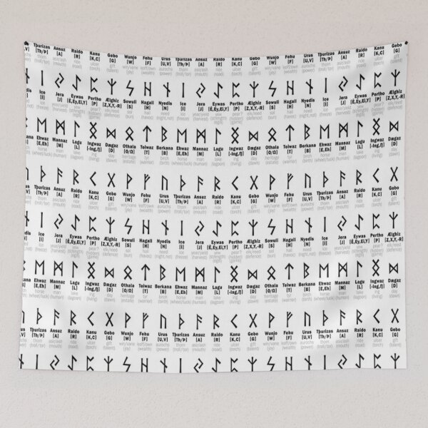 Aperçu de l'œuvre Tableau de runes - Runes créée et vendue par SerpentSkyArts.