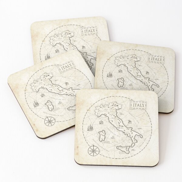 Item preview, Vintage Map Italy designed and sold by Motivburg.