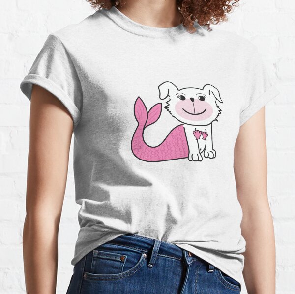 Pink Merdoggo with Seashells! Classic T-Shirt