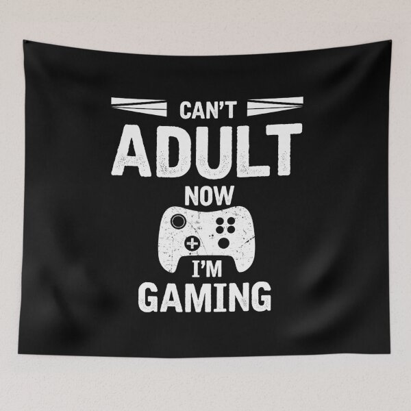 Item preview, Adulting can wait, I´m gaming right now designed and sold by xeron32.