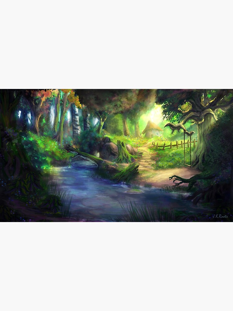 Elven Forest 4 Art Print for Sale by Johannes Kert Roots