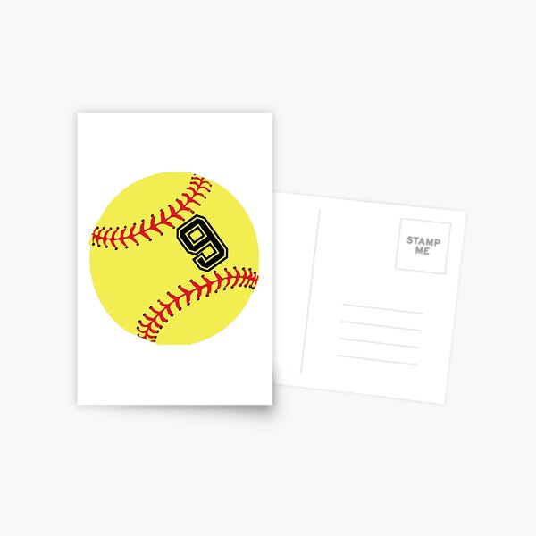 Download Yellow Softball Sports Face Mask Postcard By Theshirtinator Redbubble Yellowimages Mockups