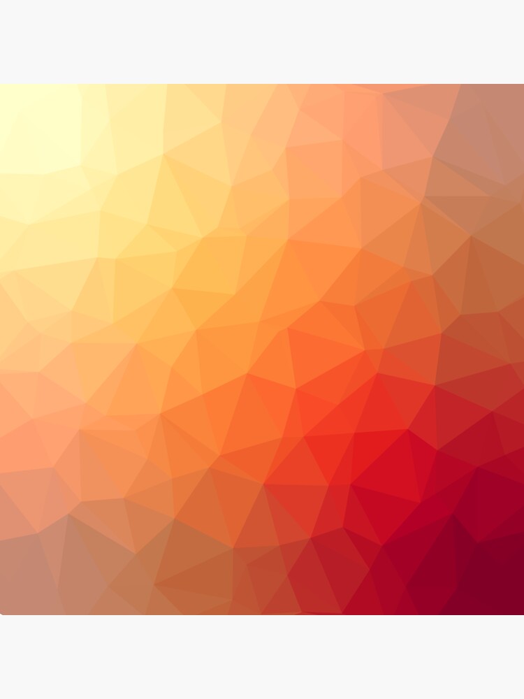 "Tangerine Ruby Triangels" Sticker for Sale by topower Redbubble