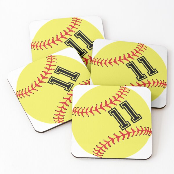 Item preview, Softball Player Jersey No 11 Back Number #11 Ball Sport Sticker Gift designed and sold by theshirtinator.