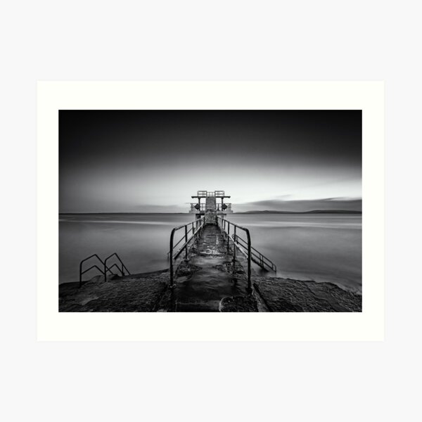 Salthill Galway Ireland Blackrock Diving Tower Seascape Art Print