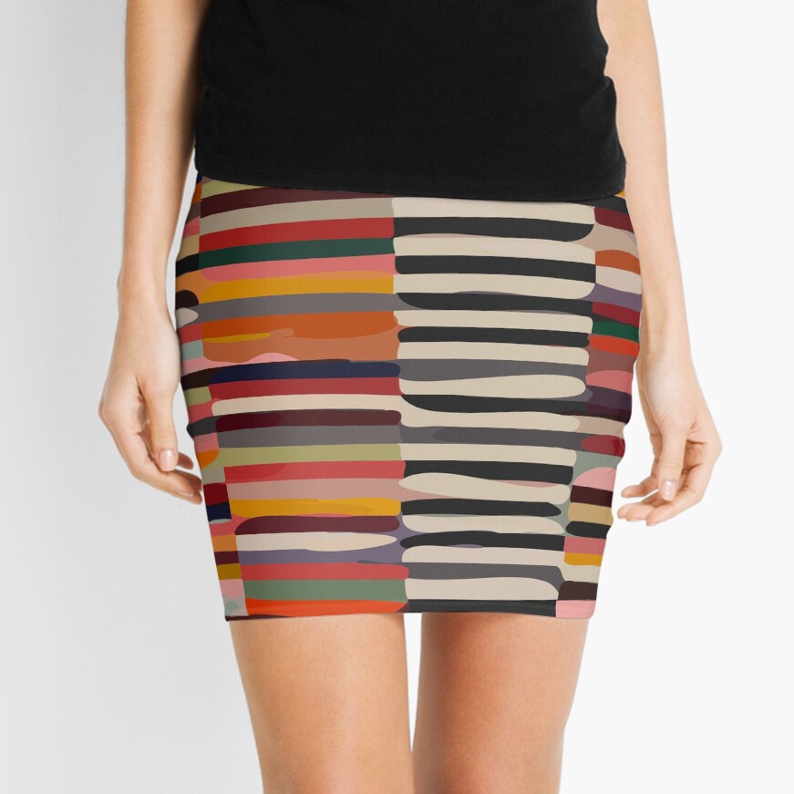 Etchnic Scandinavian Pattern Mini Skirt