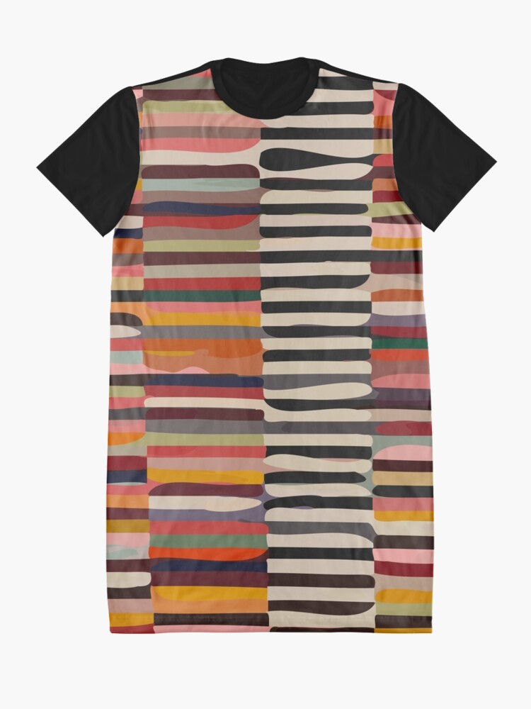 Thumbnail 3 of 5, Graphic T-Shirt Dress, Etchnic Scandinavian Pattern designed and sold by MyArt23.