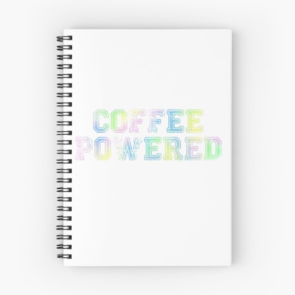 Item preview, Coffee Powered - multicoloured faded font designed and sold by qlobba.