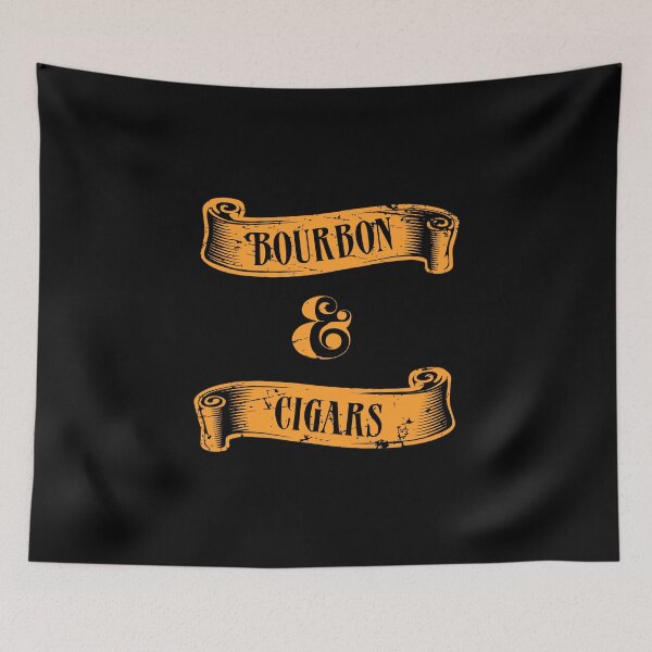Item preview, Bourbon And Cigars Design - Unique Bourbon Drinker Cigar Smoker Gift Ideas designed and sold by cartba.