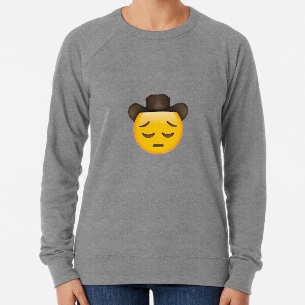 Cowboy emoji sweater clearance