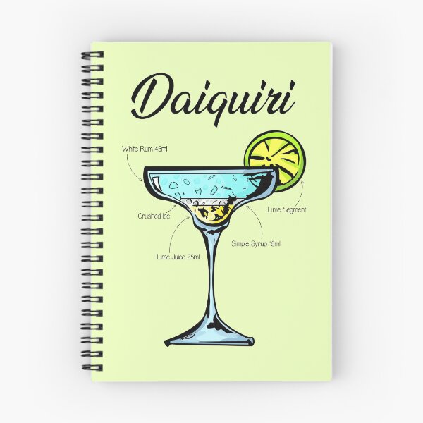 Item preview, Daiquiri Cocktail Recipe designed and sold by HuckleberryArts.