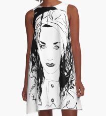 BOY GEORGE (Black & white vers.) A-Line Dress
