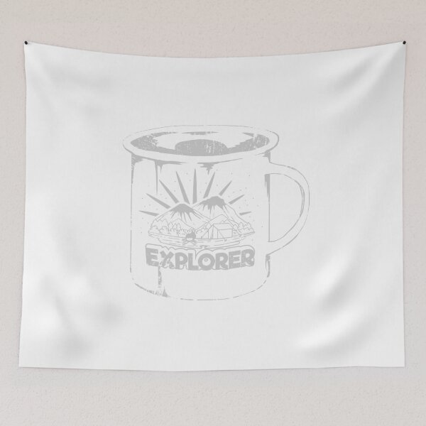 Item preview, cup explorer camping view tent gift designed and sold by Mic Designs.