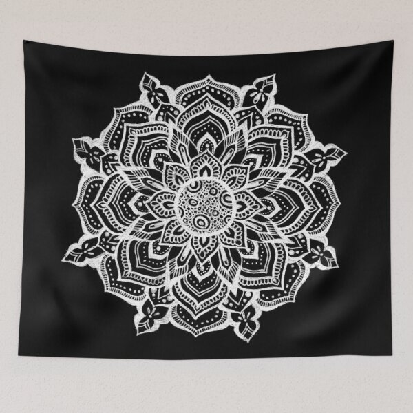 Item preview, Black flower designed and sold by Foenix-Mandalas.