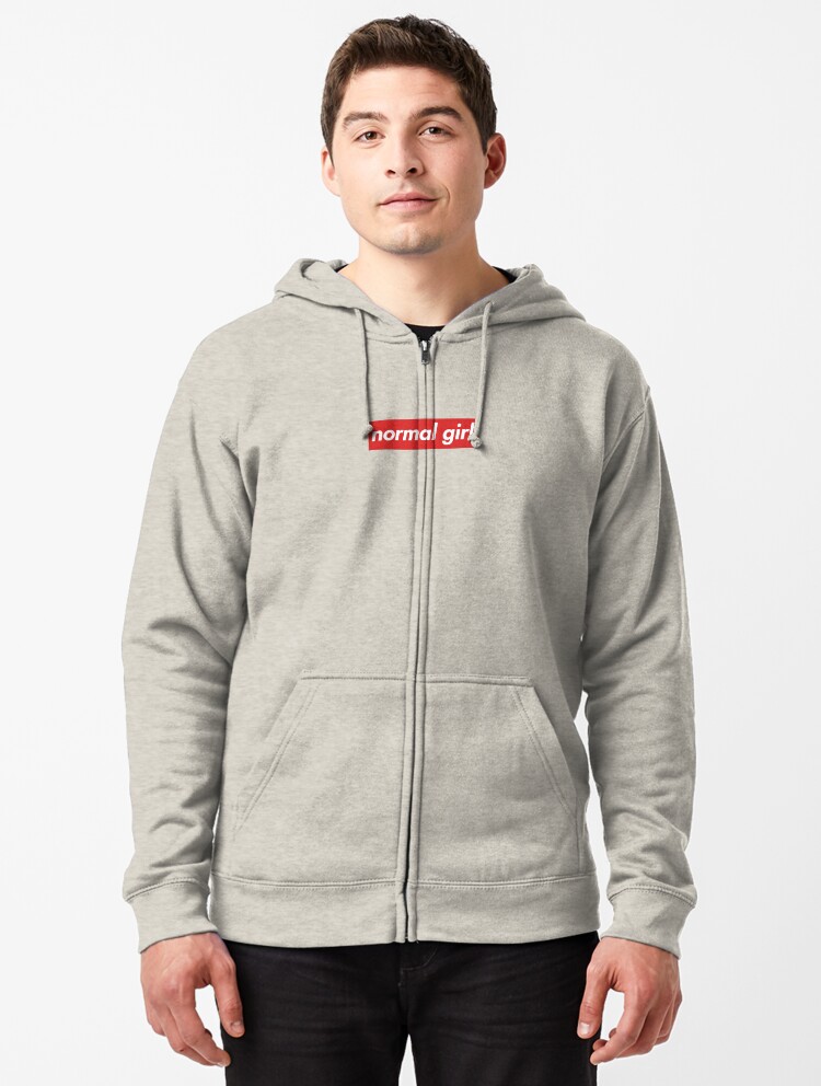 supreme hoodie girl