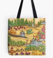 Prinzessin Ingeborg Dragons Map Tote Bag