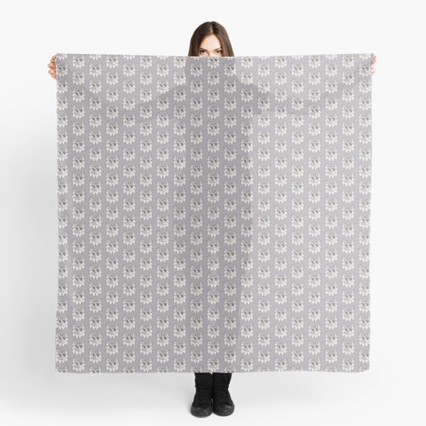 Fluffy Dilute Tortie Cat Face Scarf