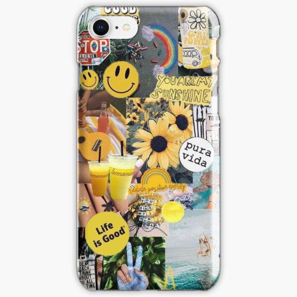 yellow sunshine collage iPhone Snap Case