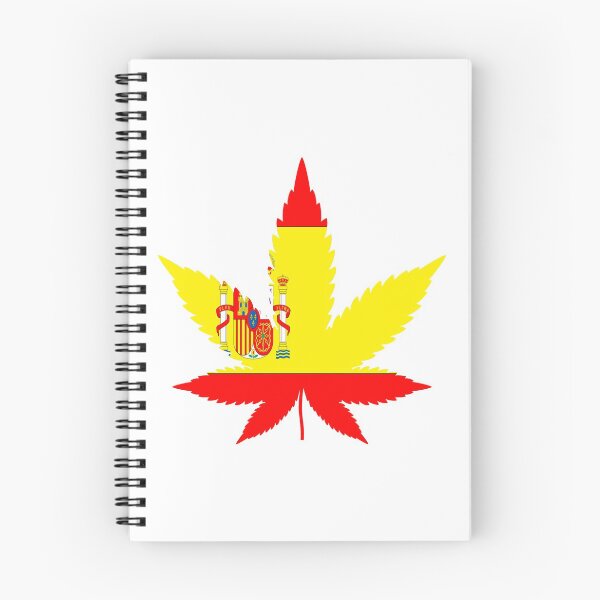 Item preview, Spain Flag Marijuana Symbol designed and sold by RagnarokDesigns.