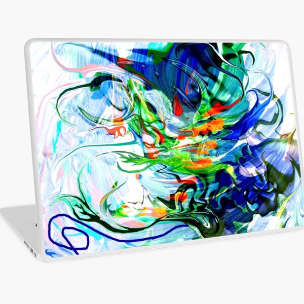 liquid moving elements Laptop Skin