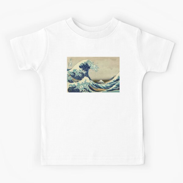 Hokusai, The Great Wave off Kanagawa, Japan, Japanese, Wood block, print. Kids T-Shirt