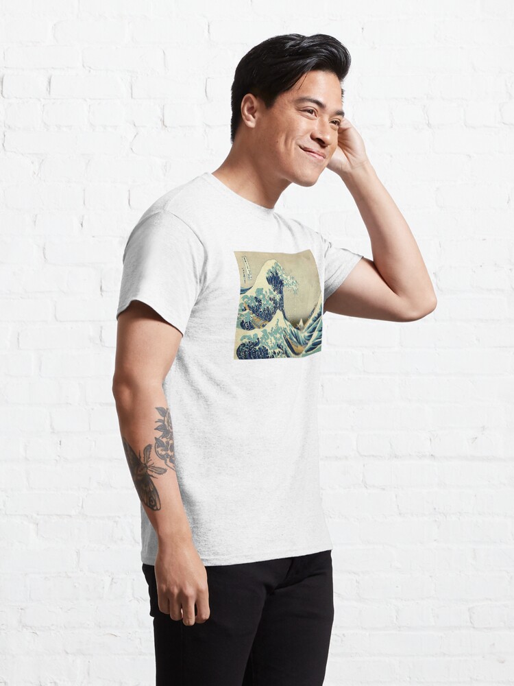 Alternate view of Hokusai, The Great Wave off Kanagawa, Japan, Japanese, Wood block, print. Classic T-Shirt