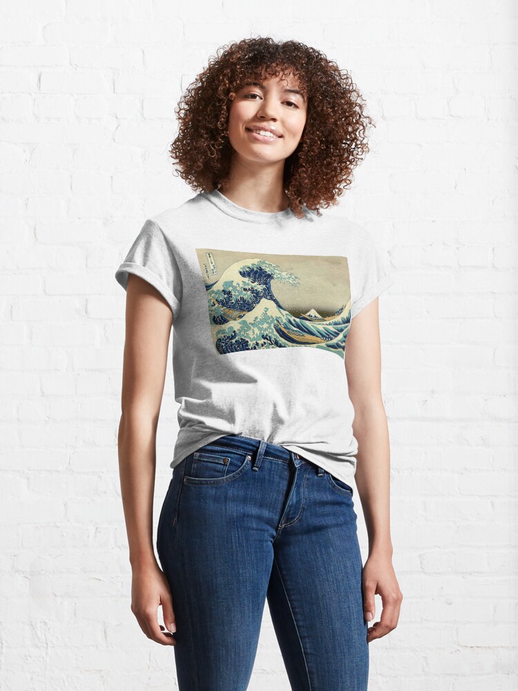 Alternate view of Hokusai, The Great Wave off Kanagawa, Japan, Japanese, Wood block, print. Classic T-Shirt
