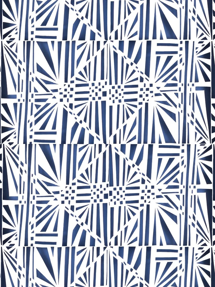 Thumbnail 4 of 4, iPhone Case, Geometric Paper Pattern - Blue designed and sold by -Patternation-.