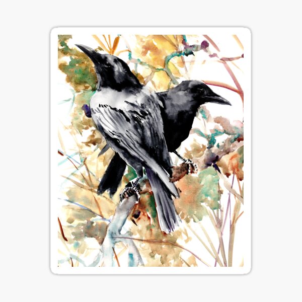 Aperçu de l'œuvre Corbeau, art tribal de style Woodland créée et vendue par surenart.