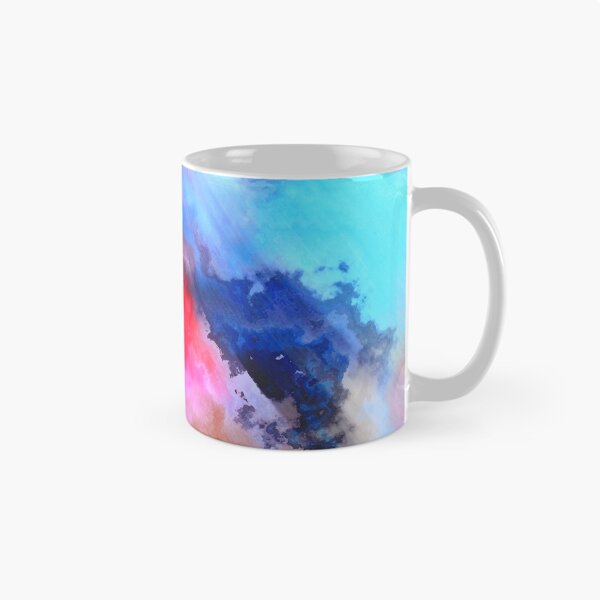 Item preview, scarlet blue marble abstraction designed and sold by Kolinnaprint.