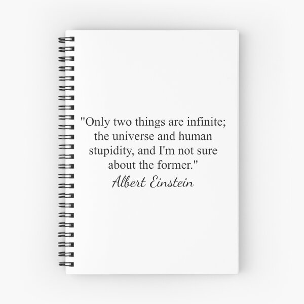 Item preview, Albert Einstein Quote: Human Stupidity designed and sold by topower.