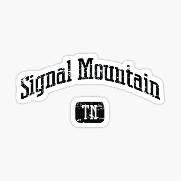 Signal Mountain Tennessee TN Vintage Style Faded Tee from Hometown Tees Sticker