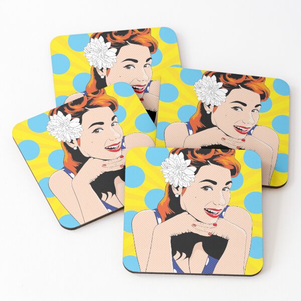 Item preview, Pop Art Pin Up #1 designed and sold by ladyfacecreates.
