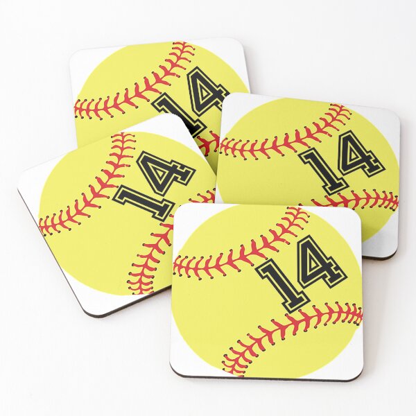 Item preview, Softball Player Jersey No 14 Back Number #14 Ball Sport Sticker Gift designed and sold by theshirtinator.