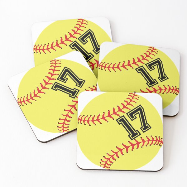 Item preview, Softball Player Jersey No 17 Back Number #17 Ball Sport Sticker Gift designed and sold by theshirtinator.