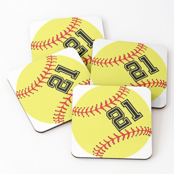 Item preview, Softball Player Jersey No 21 Back Number #21 Ball Sport Sticker Gift designed and sold by theshirtinator.