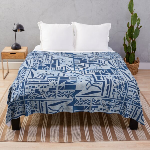 Item preview, Blue Tile Print designed and sold by -Patternation-.