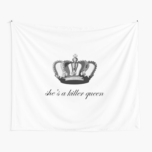 Killer Queen Lyrics Tapestry for Sale by ellosmedicenale