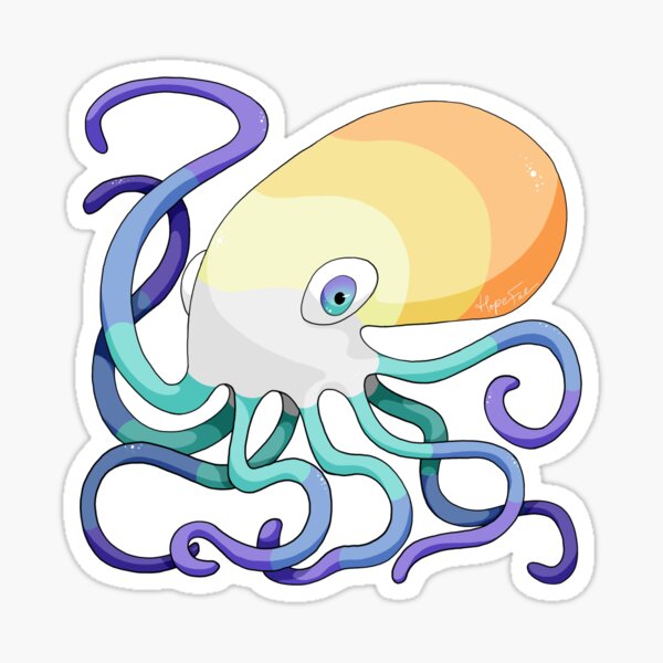 "Pride Octopus Genderfaun" Sticker by HopeThistlewood Redbubble