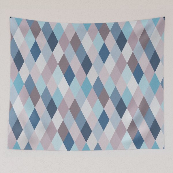 Item preview, Mauve Blue Geometry VII (small pattern) designed and sold by BlertaDK.