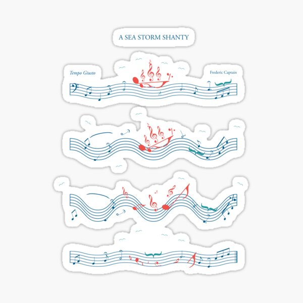 Sea Storm Shanty Sticker