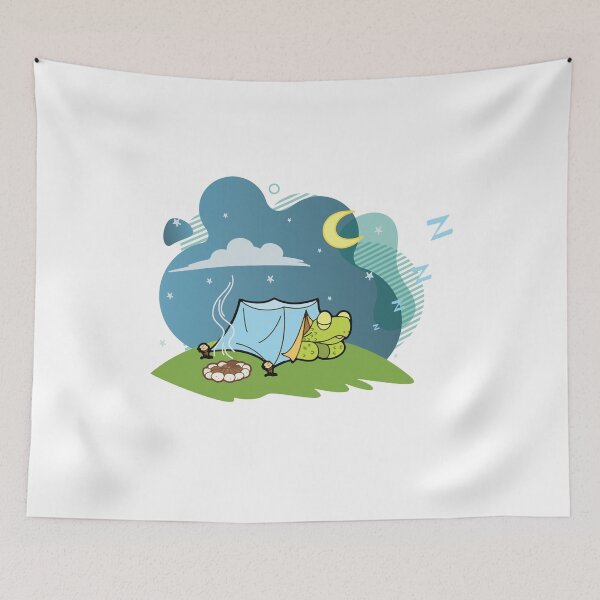 Item preview, cool turtle camping designed and sold by eiwo87.