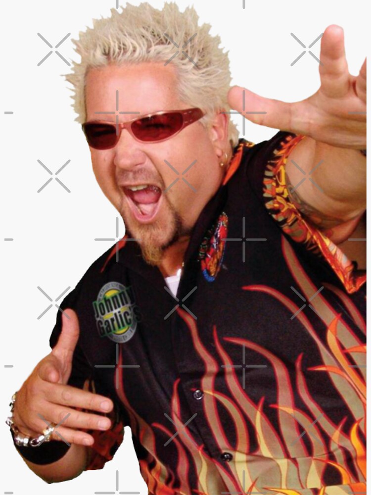 "guy fieri" Sticker for Sale by fieriphoto Redbubble