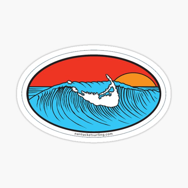 Nantucket Surf Sticker